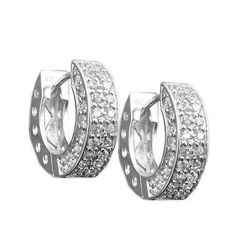 Creolen viele Zirkonia Silber 925
