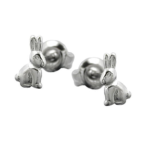 Ohrstecker kleiner Hase Silber 925