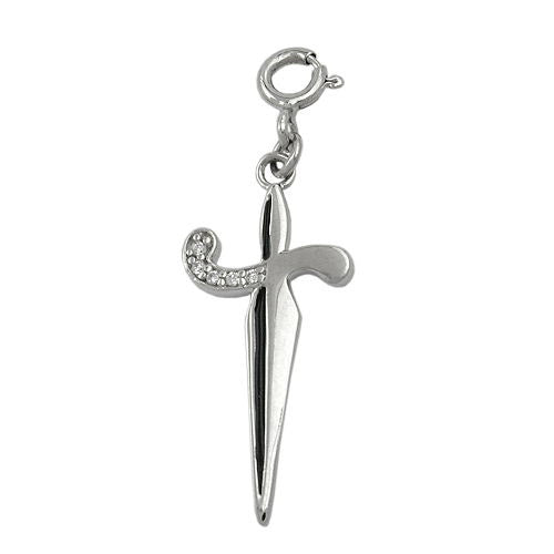 Anhänger Schwert Zirkonia Silber 925