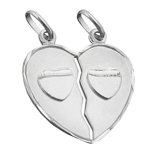 Anhänger Doppelherz Silber 925
