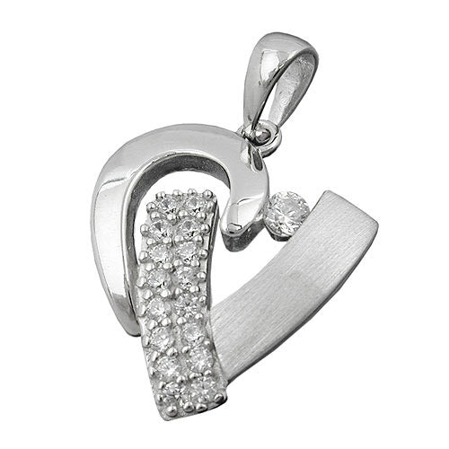 Anhänger Herz Zirkonia Silber 925