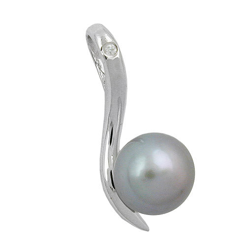 Anhänger Perle mit Zirkonia Silber 925
