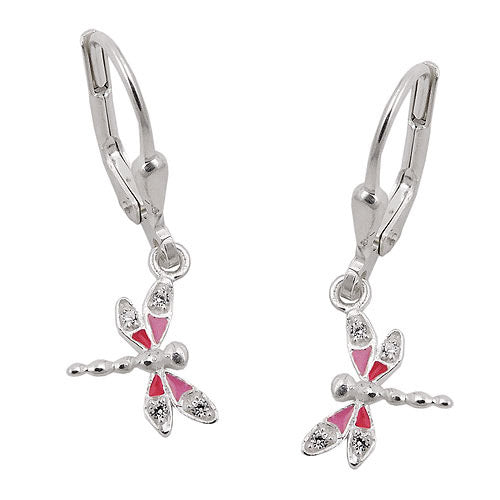 Ohrringe Brisur Libelle Zirkonia Silber 925