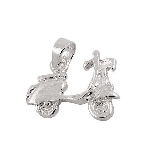 Anhänger kleiner Motorroller Silber 925