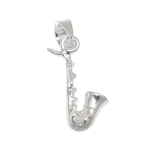 Anhänger Instrument Saxophon Silber 925