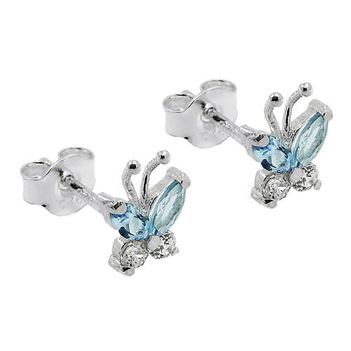 Ohrstecker Schmetterling Silber 925
