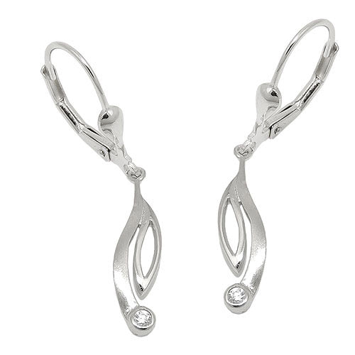 Ohrringe Brisur rhodiniert Zirkonia Silber 925