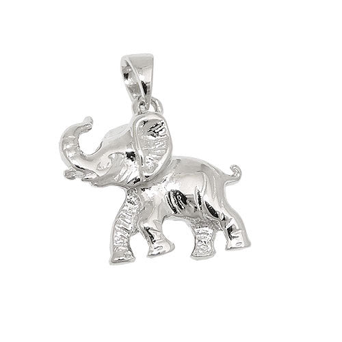 Anhänger Elefant glänzend Silber 925