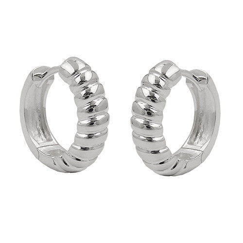 Creolen KlappCreolen 16x4mm Silber 925