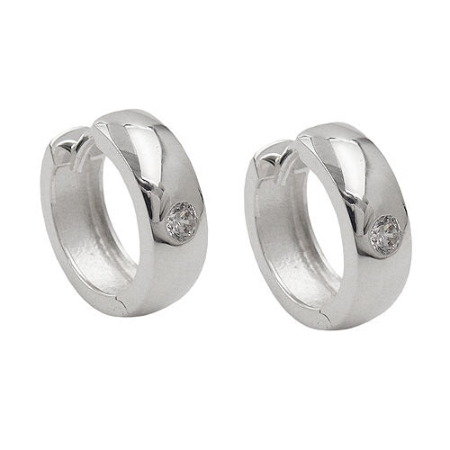 Creolen KlappCreolen Zirkonia Silber 925