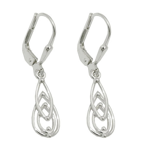 Ohrringe Brisur Tropfen mit Kugeln Silber 925
