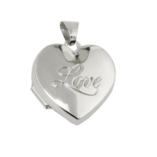 Anhänger Medaillon Herz Love Silber 925