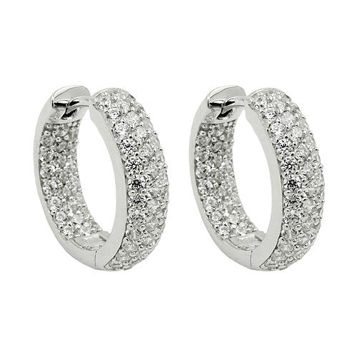 Creolen viele Zirkonia Silber 925