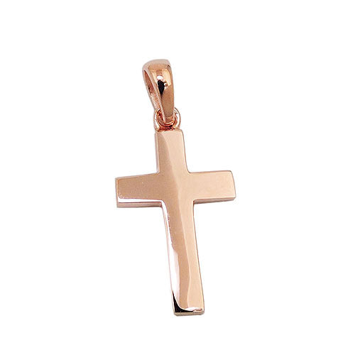 Anhänger Kreuz rotvergoldet Silber 925