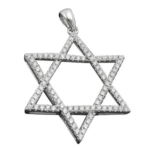 Anhänger David-Stern Silber 925