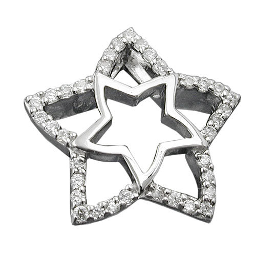 Anhänger Stern mit Zirkonia Silber 925
