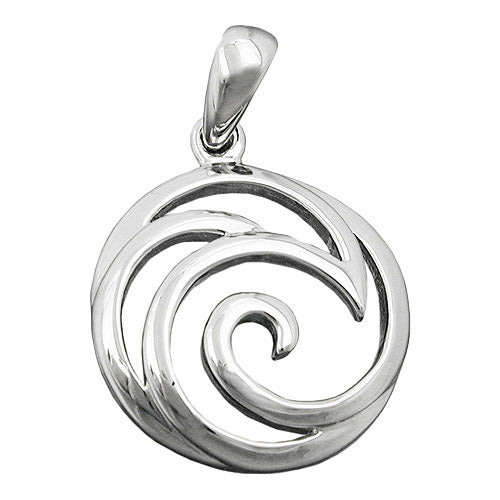 Anhänger Muster spiralförmig Silber 925