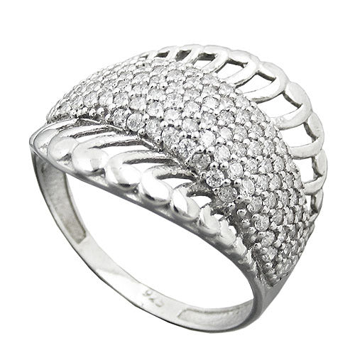Ring mit vielen Zirkonia Silber 925