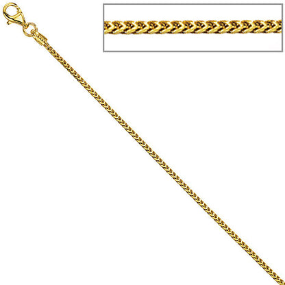 Bingokette 585 Gelbgold 1 5 mm 42 cm Gold Kette Halskette Goldkette Karabiner