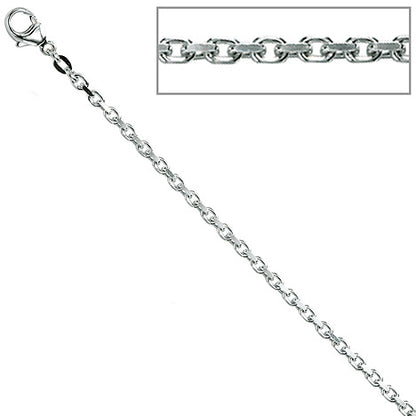 Ankerkette 925 Silber 2 mm 42 cm Halskette Kette Silberkette Karabiner