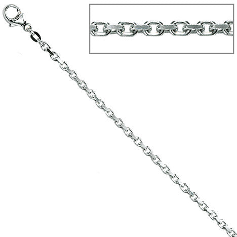 Ankerkette 925 Silber 2 mm 42 cm Halskette Kette Silberkette Karabiner
