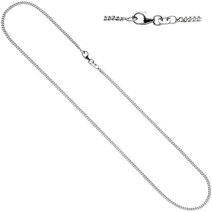 Panzerkette 925 Silber 1 7 mm 36 cm Halskette Kette Silberkette Karabiner