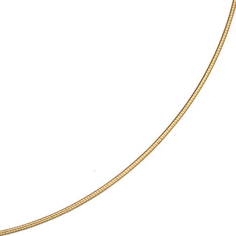 Halsreif 333 Gelbgold 1 5 mm 42 cm Gold Kette Halskette Goldhalsreif Karabiner