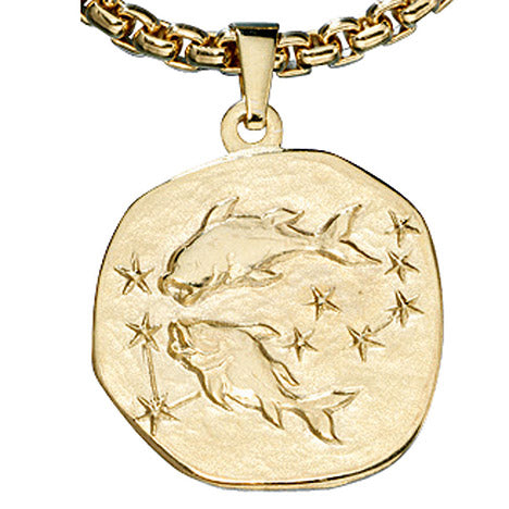 Anhänger Sternzeichen Fische 333 Gold Gelbgold Sternzeichenanhänger