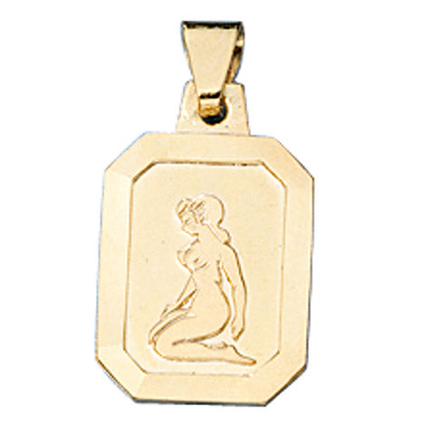Anhänger Sternzeichen Jungfrau 333 Gold Gelbgold matt Sternzeichenanhänger