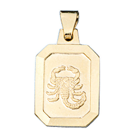 Anhänger Sternzeichen Skorpion 333 Gold Gelbgold matt Sternzeichenanhänger