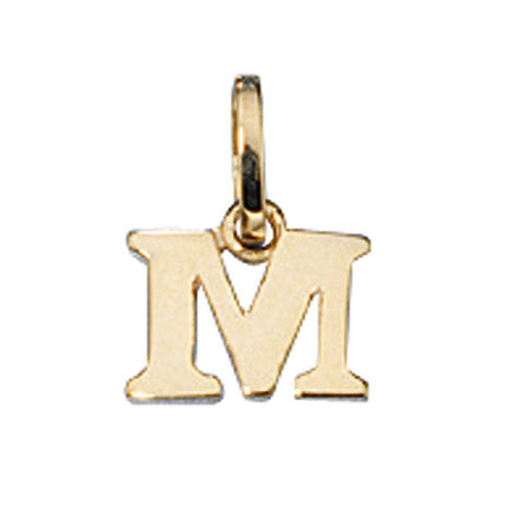 Anhänger Buchstabe M 333 Gold Gelbgold Buchstabenanhänger