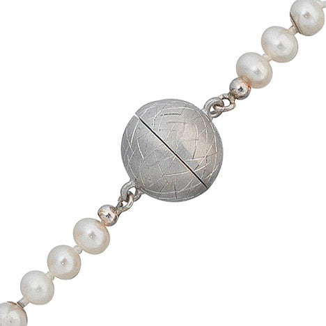 Kettenschließe Magnet-Schließe 925 Sterling Silber eismatt Kettenverschluss