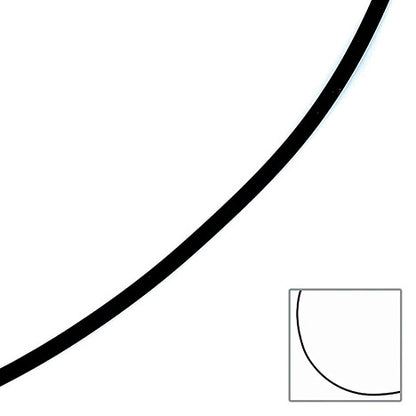 Halskette Kautschuk schwarz mit 333 Gelbgold 2 mm 45 cm Kautschukkette