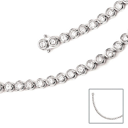 Armband 925 Sterling Silber 42 Zirkonia 19 cm Silberarmband Kastenschloss