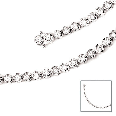 Armband 925 Sterling Silber 42 Zirkonia 19 cm Silberarmband Kastenschloss