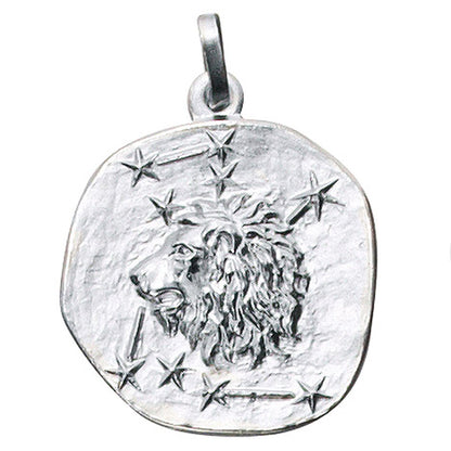 Anhänger Sternzeichen Löwe 925 Sterling Silber matt Sternzeichenanhänger