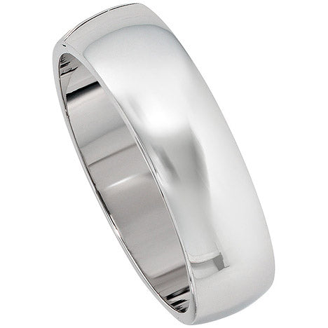Armreif Armband oval breit 925 Sterling Silber Kastenschloss Silberarmreif