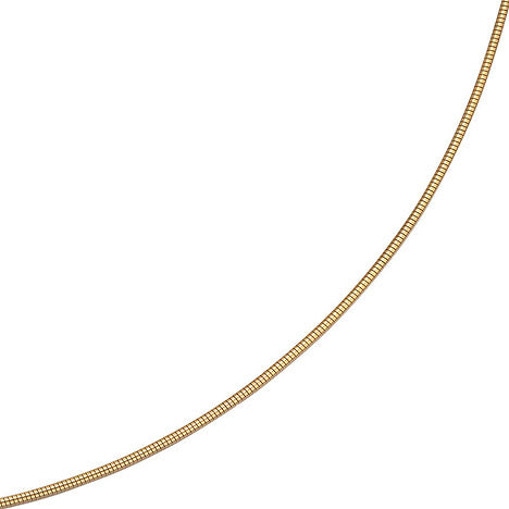 Halsreif flexibel 585 Gelbgold 1 4 mm 45 cm Gold Kette Halskette Goldhalsreif