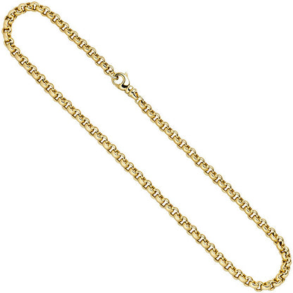 Erbskette 585 Gelbgold 6 1 mm 45 cm Gold Kette Halskette Goldkette Karabiner