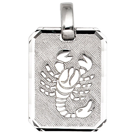 Anhänger Sternzeichen Skorpion 925 Sterling Silber matt Sternzeichenanhänger