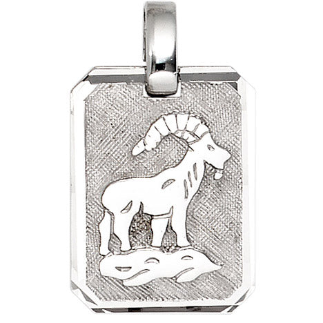 Anhänger Sternzeichen Steinbock 925 Silber matt Sternzeichenanhänger