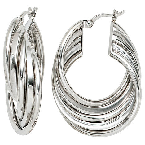 Creolen 925 Sterling Silber Ohrringe Silberohrringe Silbercreolen