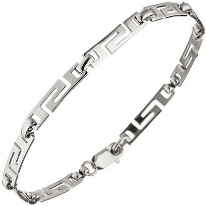 Armband 925 Sterling Silber rhodiniert 20 cm Silberarmband Karabiner