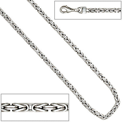 Königskette 925 Sterling Silber 3 1 mm 45 cm Halskette Kette Silberkette
