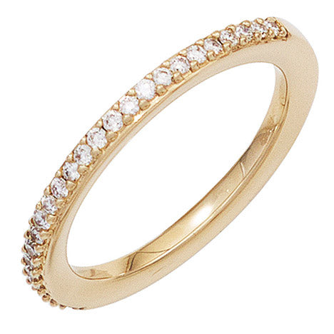 Damen Ring 585 Gold Gelbgold 26 Diamanten Brillanten 0 21ct. Goldring