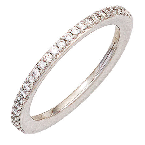 Damen Ring 585 Gold Weißgold 26 Diamanten Brillanten 0 21ct. Weißgoldring