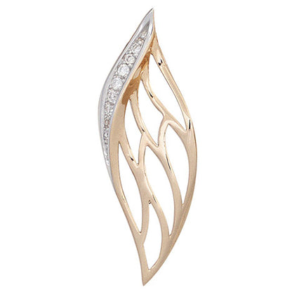 Anhänger 585 Gold Rotgold 8 Diamanten Brillanten 0 05ct. Rotgoldanhänger