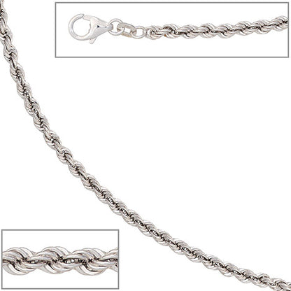 Kordelkette 585 Weißgold 3 2 mm 45 cm Gold Kette Halskette Weißgoldkette