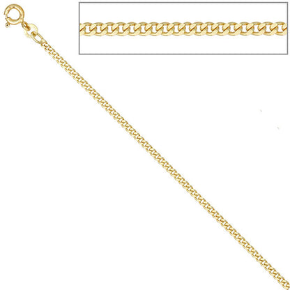 Panzerkette 585 Gelbgold 2 1 mm 42 cm Gold Kette Halskette Goldkette Federring