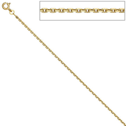 Ankerkette 333 Gelbgold 1 9 mm 42 cm Gold Kette Halskette Goldkette Federring